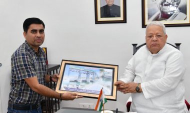 Yogesh Joshi, the Director of Rapid Organic meets Rajasthan Governor Kalraj Mishra, gets appreciation for his work