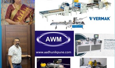 Aadhunik Woodworking Machinery - Offering the Best Quality Flat lamination, UV coating lines , Door Machinery and Profile Wrapping Machinery