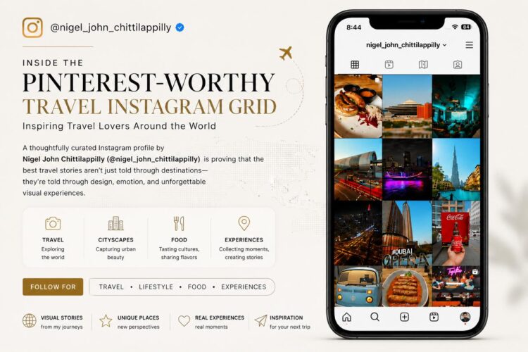 Inside the Pinterest-Worthy Travel Instagram Grid Inspiring Travel Lovers Around the World | Nigel John Chittillappilly