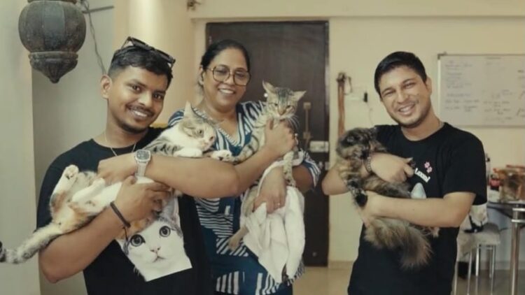 Sawan Koull Fulfills Year-Old Promise, Distributes 100 Kg of Cat Food to Honour Rescue Cat Laxmi’s Recovery