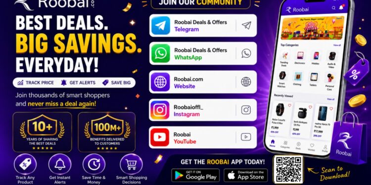 Roobai Launches Smart Amazon & Flipkart Price Tracker