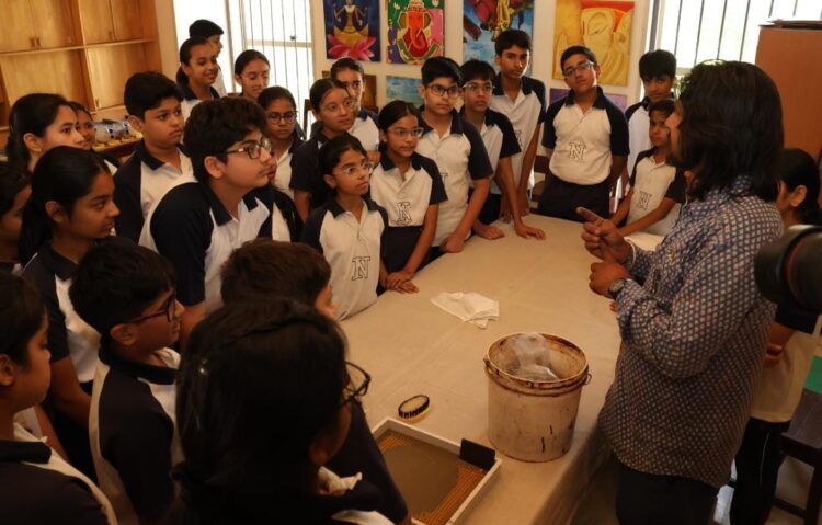 Neerja Modi School Introduces Students to Rajasthan’s Textile Heritage Through Dabu Printing Workshop